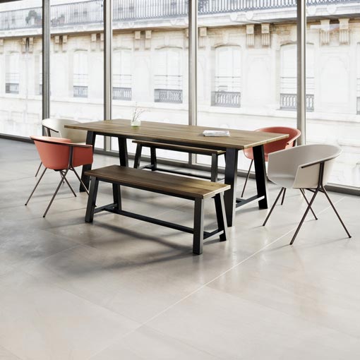 Roqa with Midtown and Midtown Bench